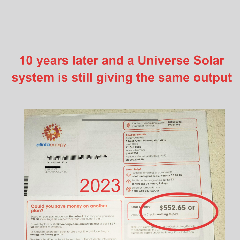 2023 solar bill